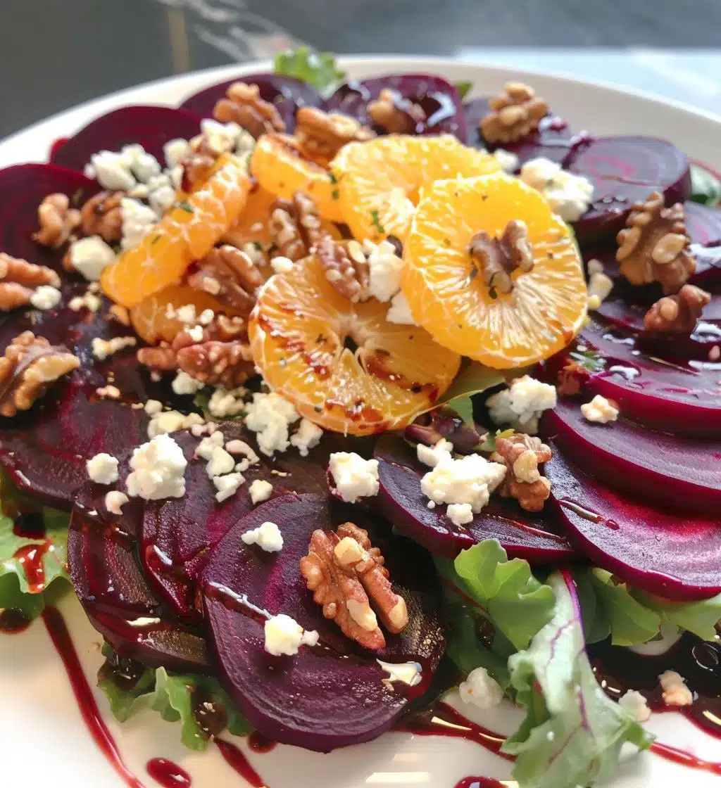 Roasted Beet Orange Walnut Salad