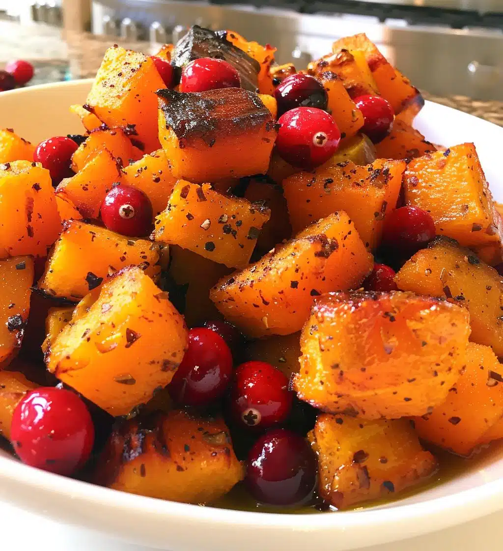 Roasted Butternut Squash with Cranberries - detail 1