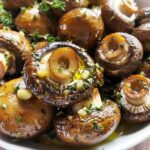 Roasted Garlic Mushrooms with Thyme