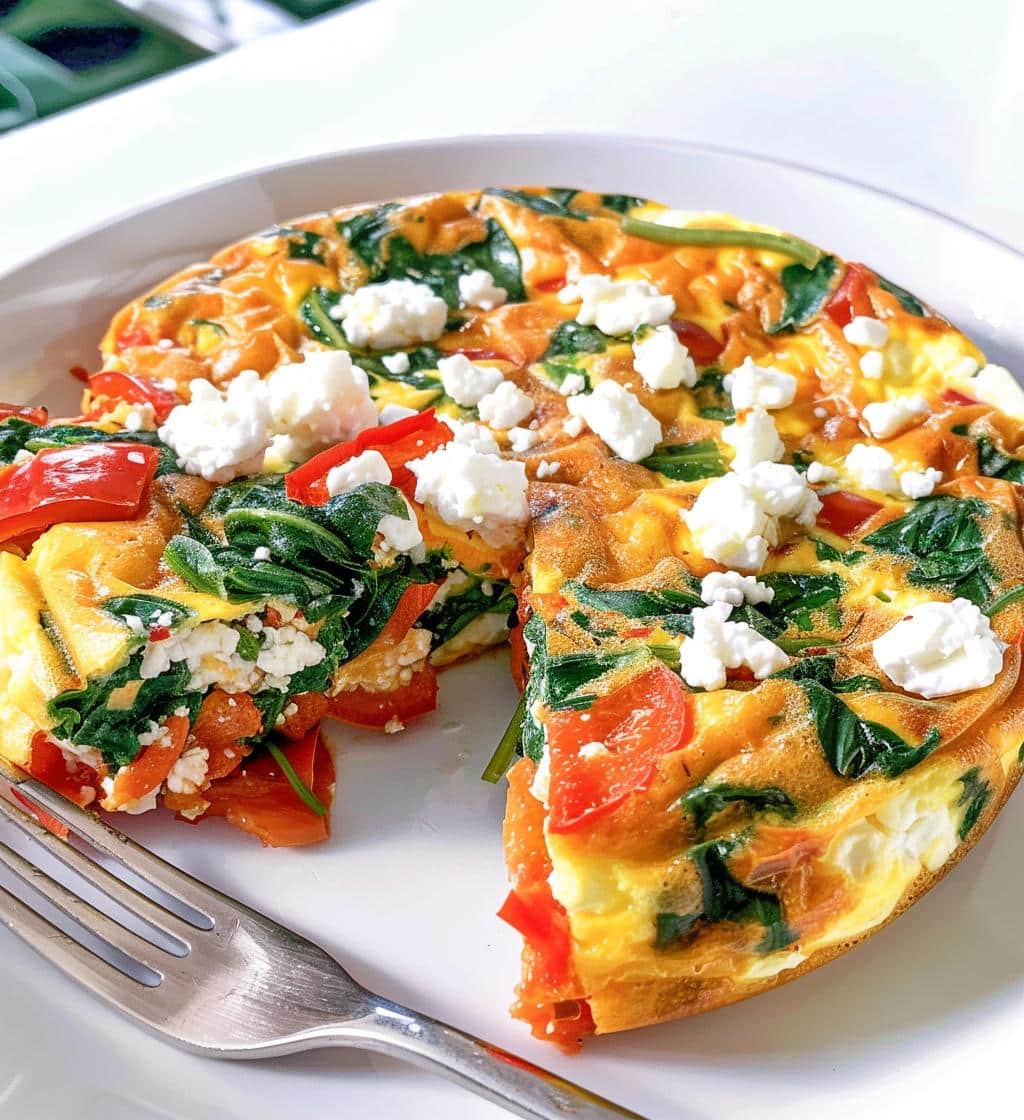 Roasted Red Pepper Frittata