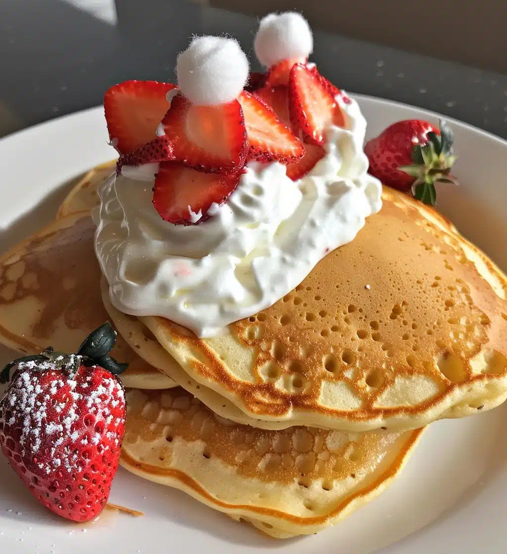 Santa Hat Strawberry Pancakes - detail 1