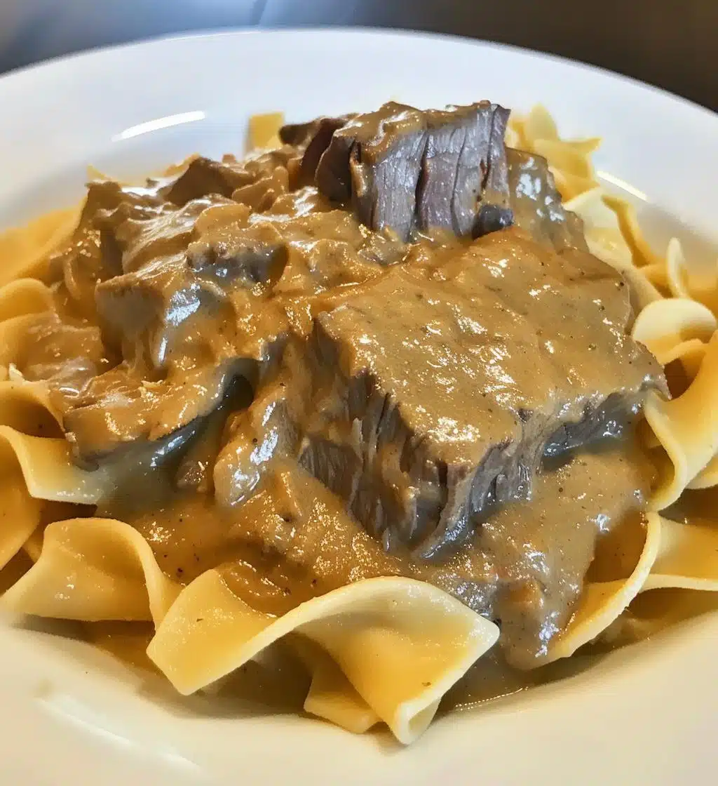 Slow Cooker Beef Stroganoff - detail 1