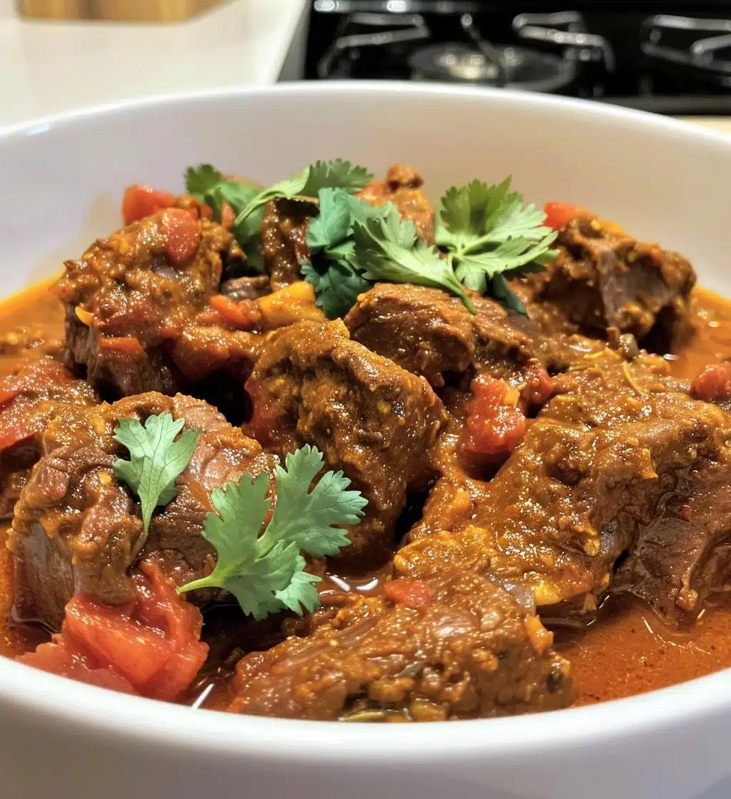 Slow Cooker Beef Vindaloo (mild version) - detail 1