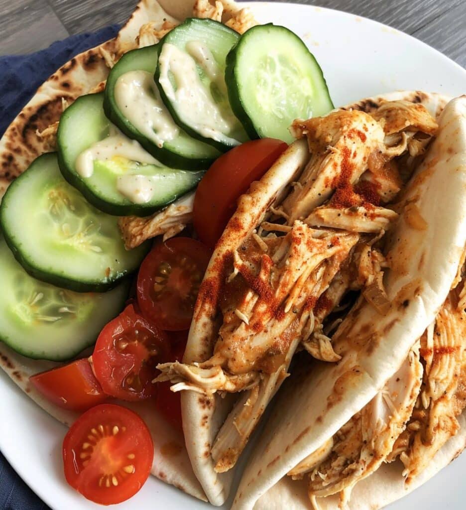 Slow Cooker Chicken Shawarma