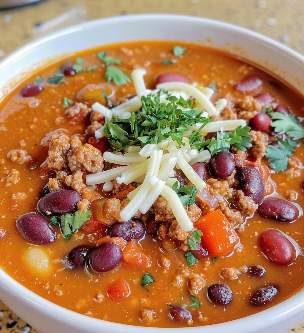 Slow Cooker Chili with Ground Beef