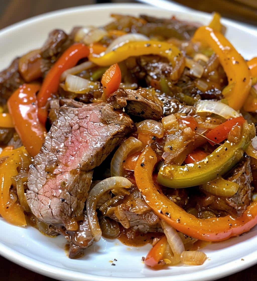 Slow Cooker Pepper Steak