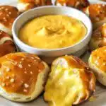 Soft Pretzel Bites with Cheese Dip