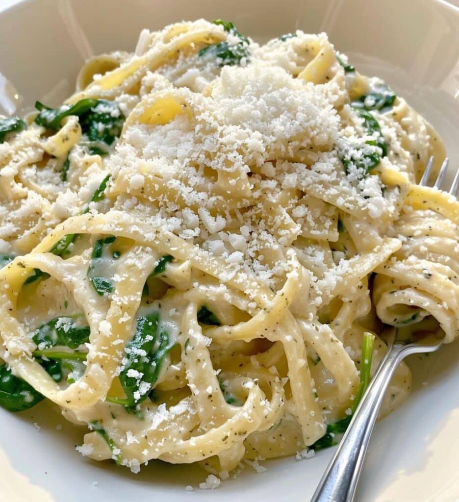 Spinach Alfredo Pasta