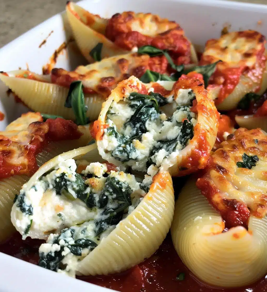 Spinach & Cheese Stuffed Shells (side portion)