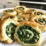 Spinach & Feta Christmas Pinwheels
