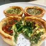 Spinach Mushroom Mini Quiches