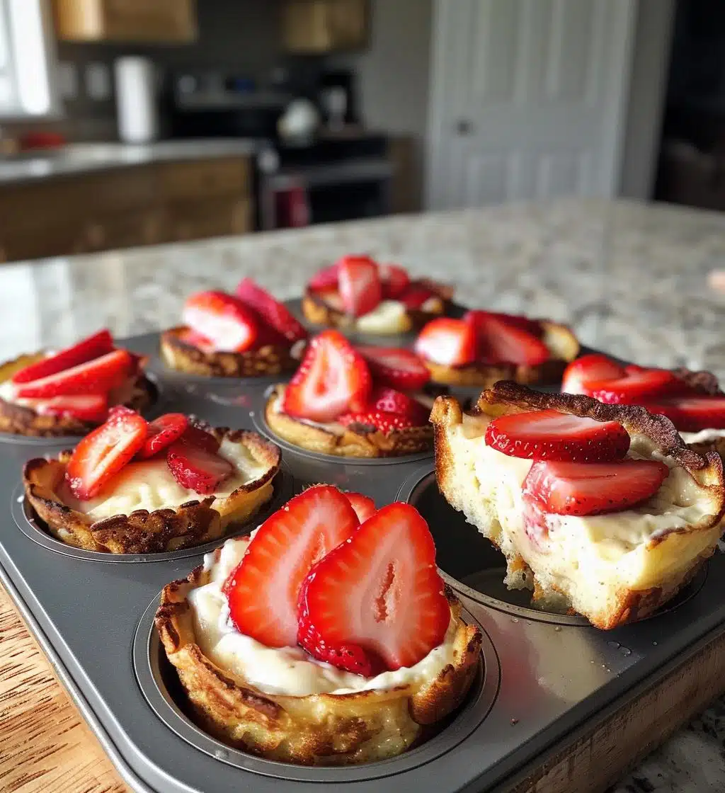 Strawberry Cheesecake French Toast Cups - detail 1