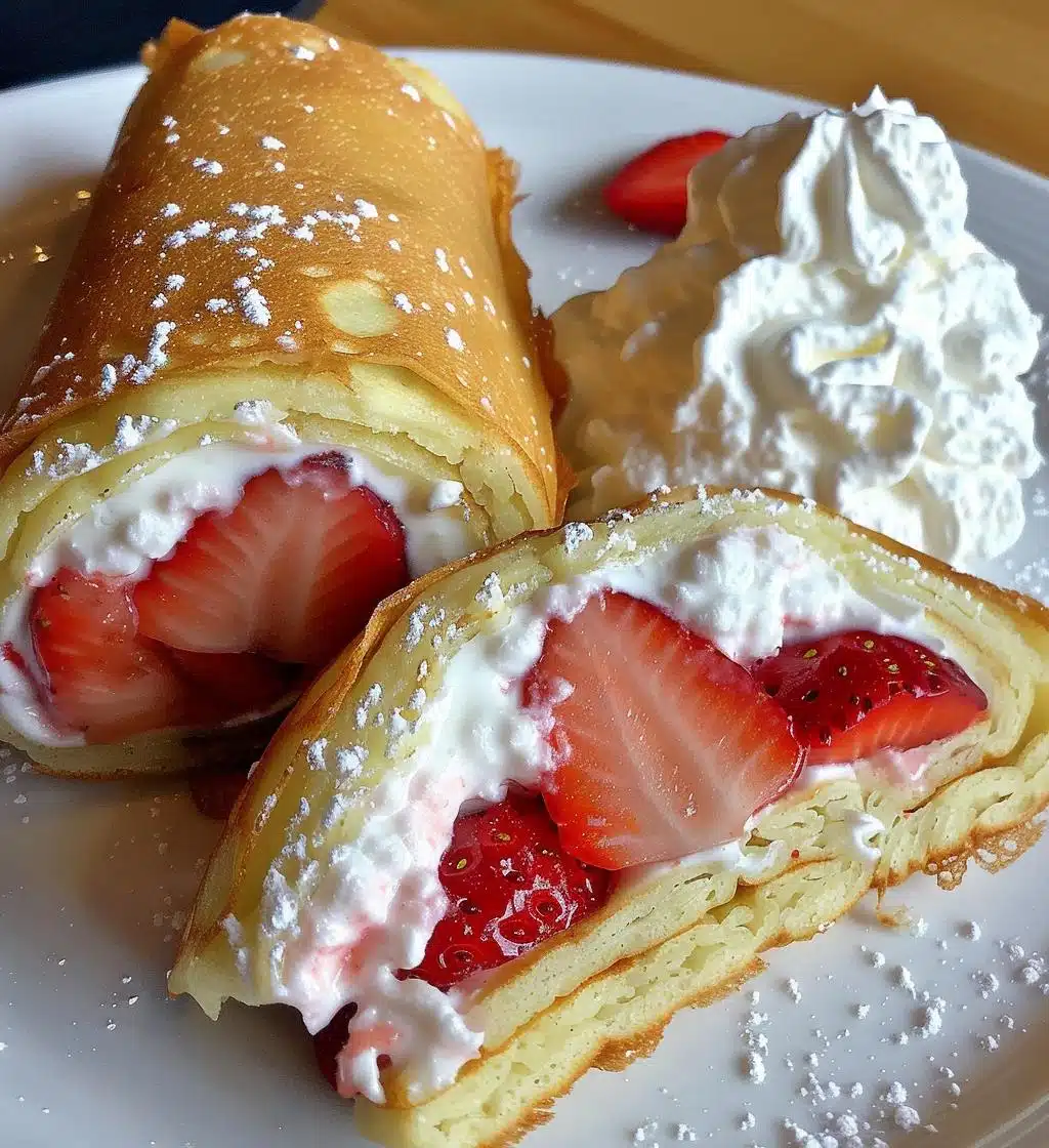 Strawberry Cream Pancake Roll - detail 1