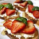 Strawberry Goat Cheese Crostini