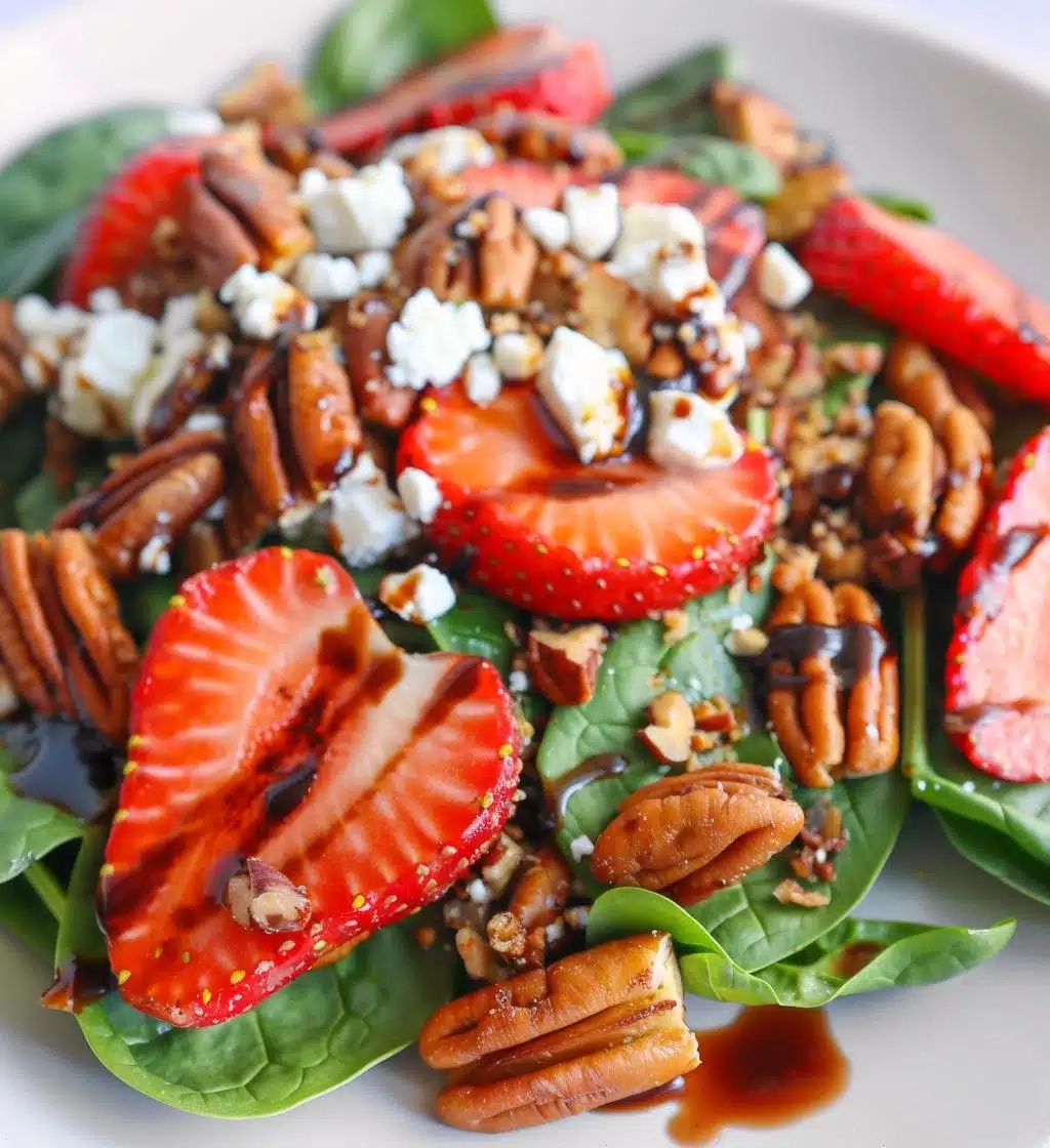 Strawberry Pecan Spinach Salad - detail 1