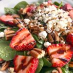 Strawberry Pecan Spinach Salad