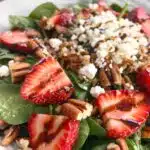 Strawberry Pecan Spinach Salad