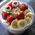 Strawberry Santa Yogurt Bowls