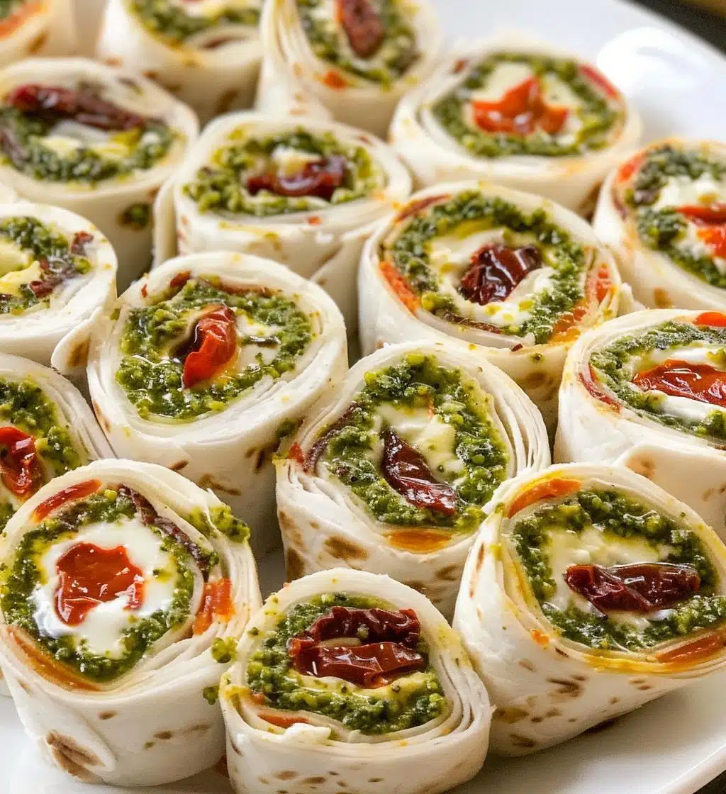 Sundried Tomato Pesto Pinwheels - detail 1