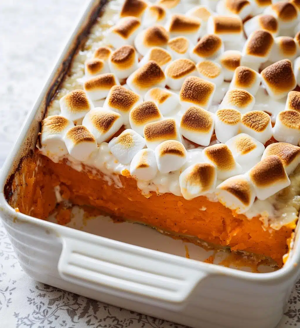 Sweet Potato Casserole with Marshmallows - detail 1