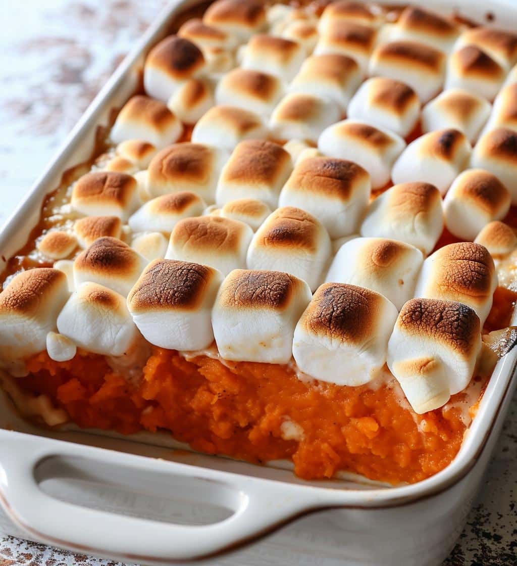 Sweet Potato Casserole with Marshmallows