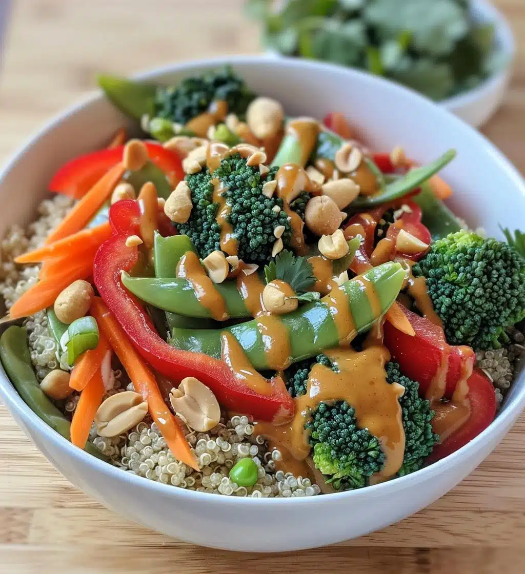 Thai Peanut Veggie Bowls - detail 1