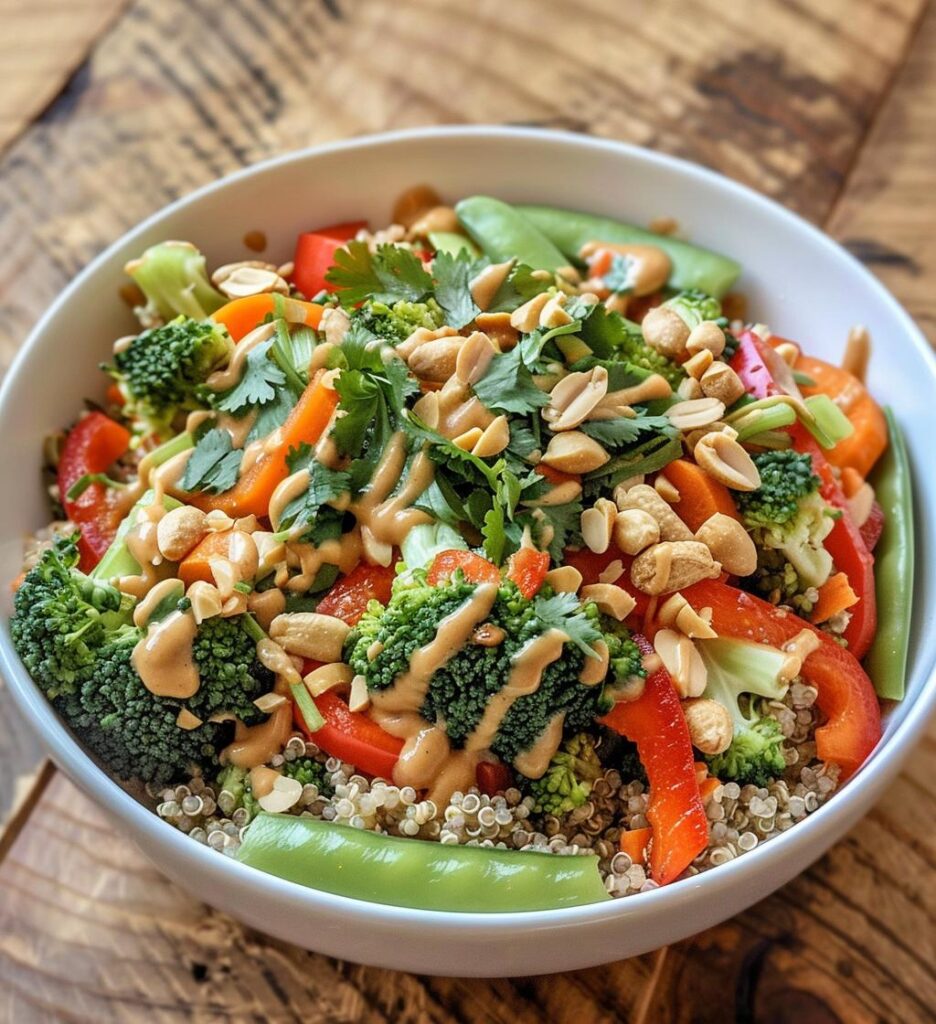 Thai Peanut Veggie Bowls