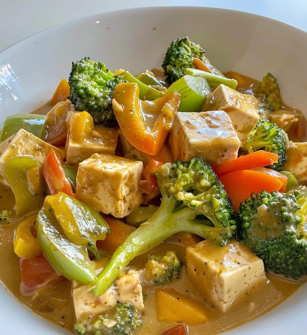 Tofu & Vegetable Curry (coconut light) - detail 1