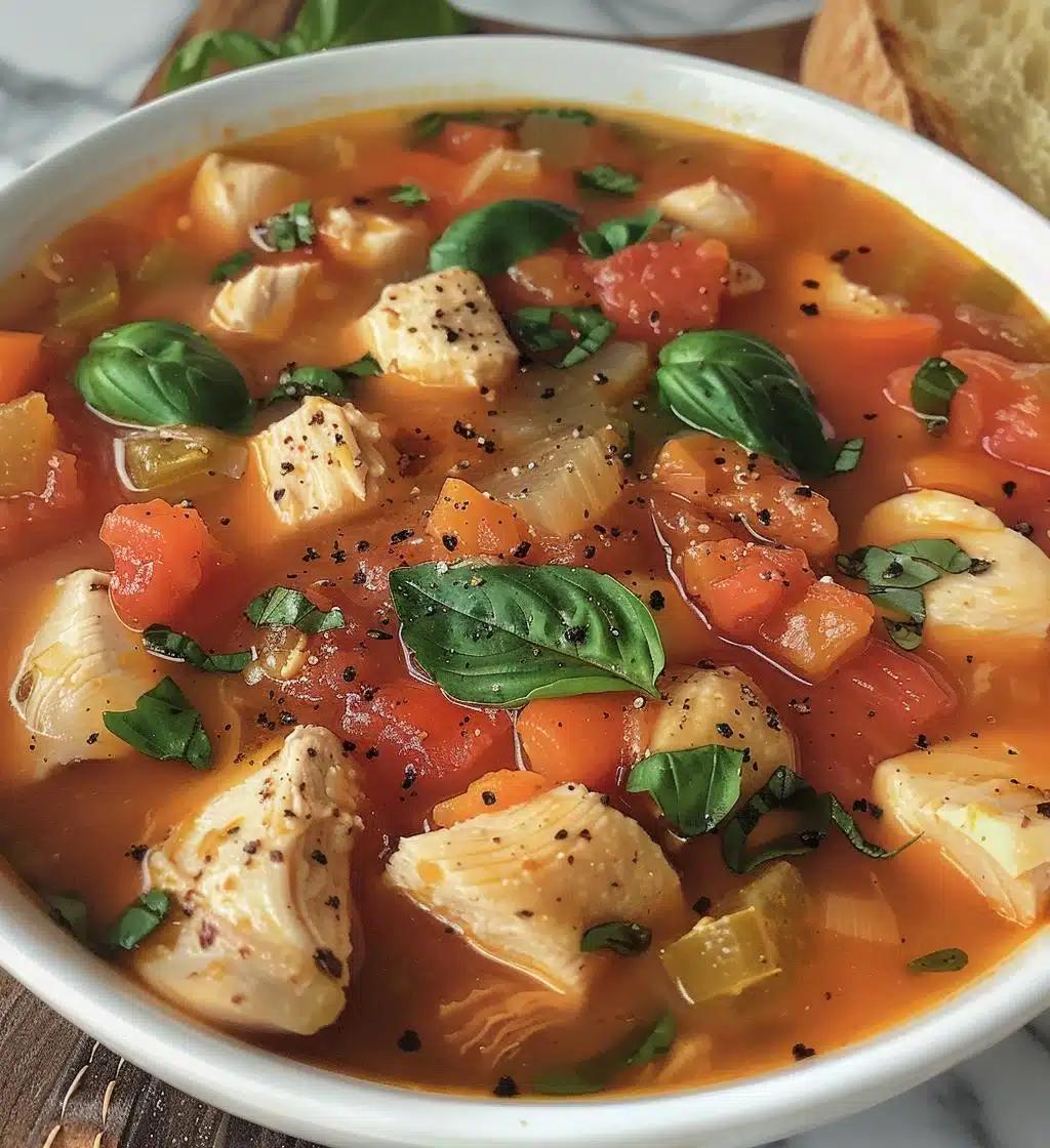 Tomato Basil Chicken Stew (light) - detail 1