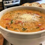Tomato Basil Parmesan Soup