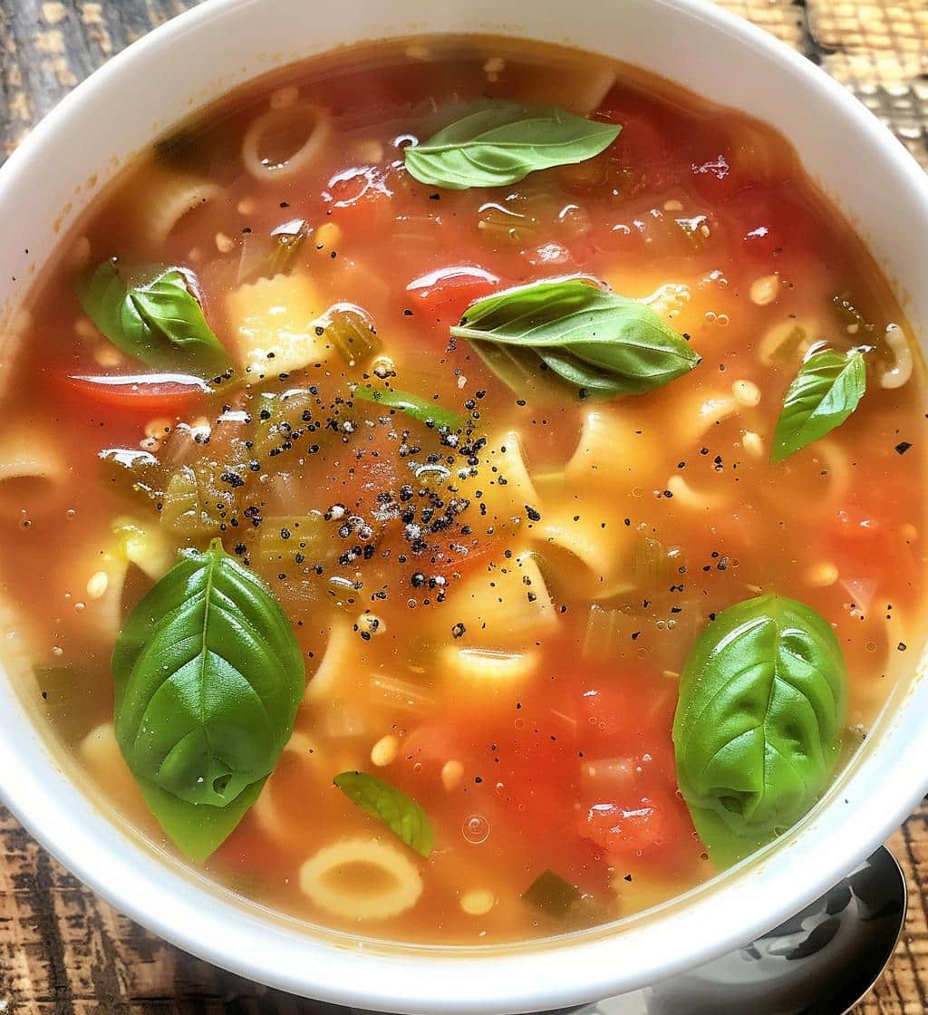 Tomato Basil Pasta Soup