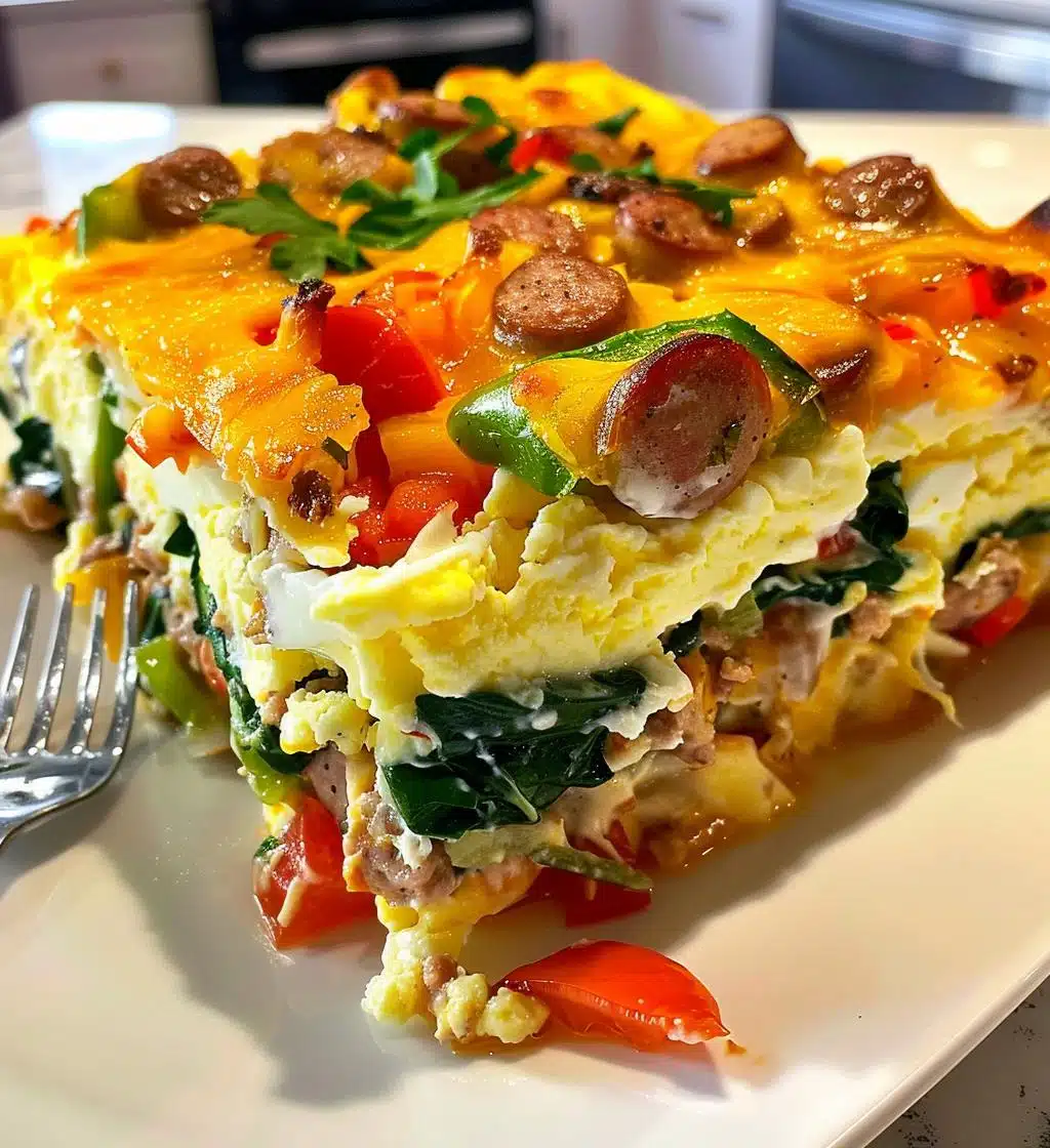 Turkey Sausage Breakfast Casserole - detail 1