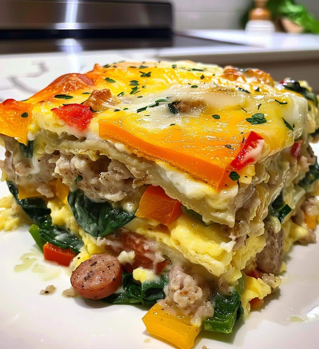 Turkey Sausage Breakfast Casserole