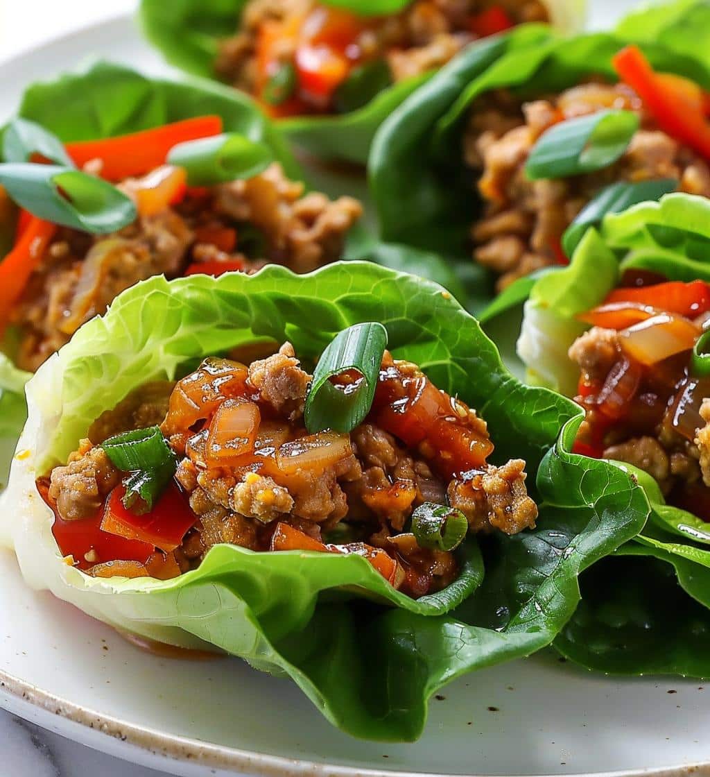 Turkey (or chicken) Lettuce Wraps