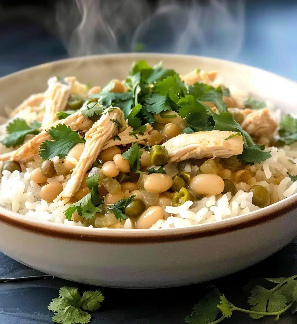 White Chicken Chili Rice Bowls - detail 1