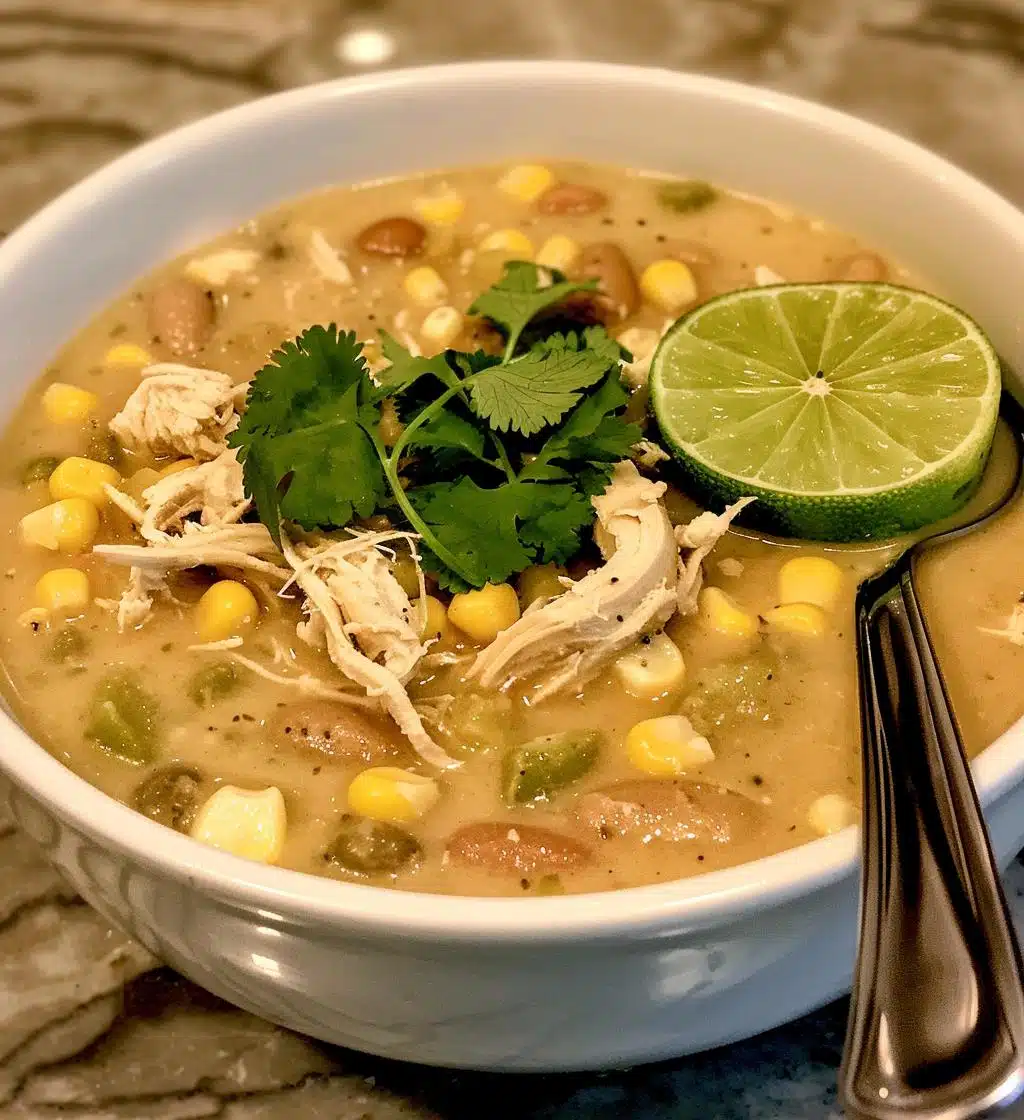 White Chicken Chili with Corn & Lime - detail 1