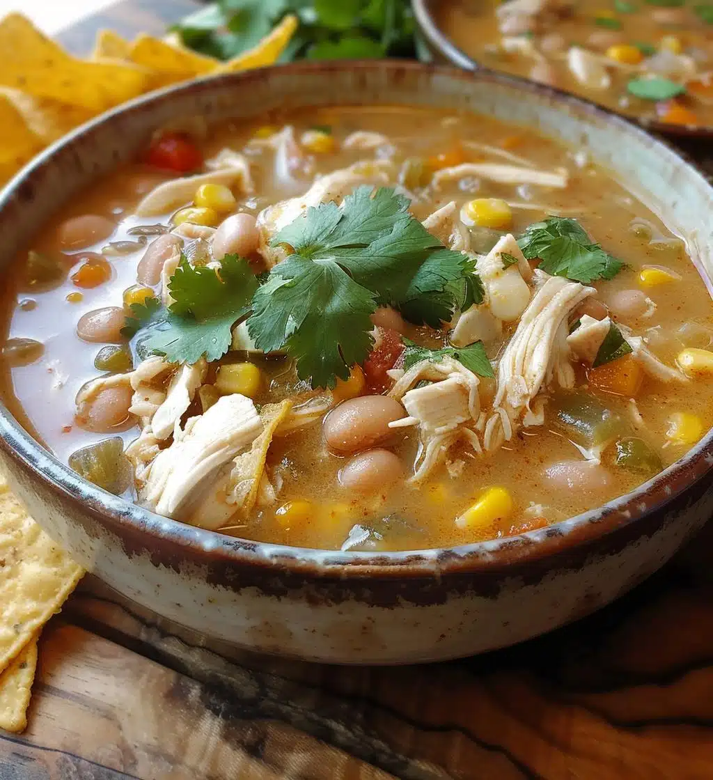 White Chicken Chili with Cream Cheese - detail 1