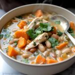White Chicken Chili with Sweet Potatoes