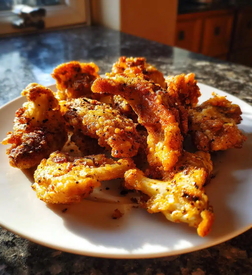 air fried oyster mushrooms - detail 1
