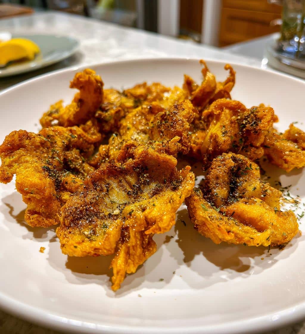 air fried oyster mushrooms