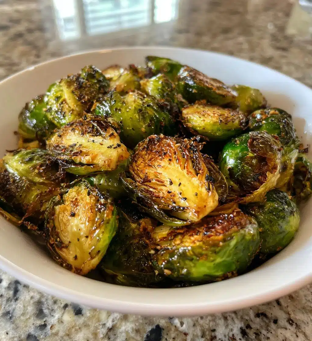 air fryer brussels sprouts - detail 1