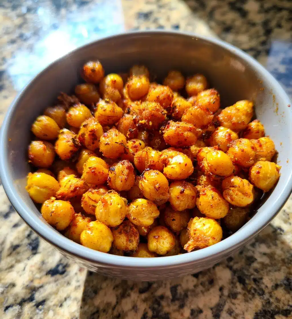 air fryer chickpeas - detail 1