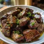 air fryer garlic butter steak bites