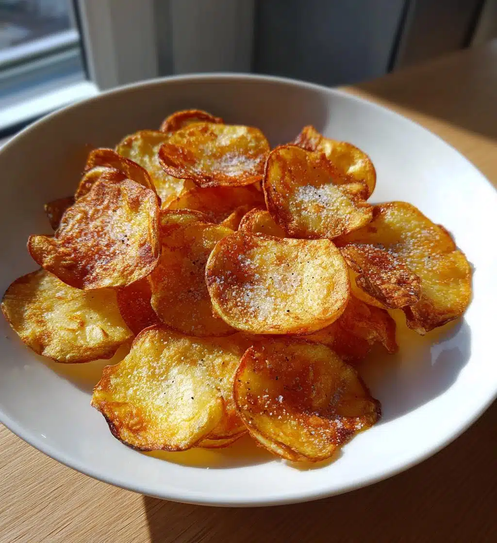 air fryer potato chips - detail 1