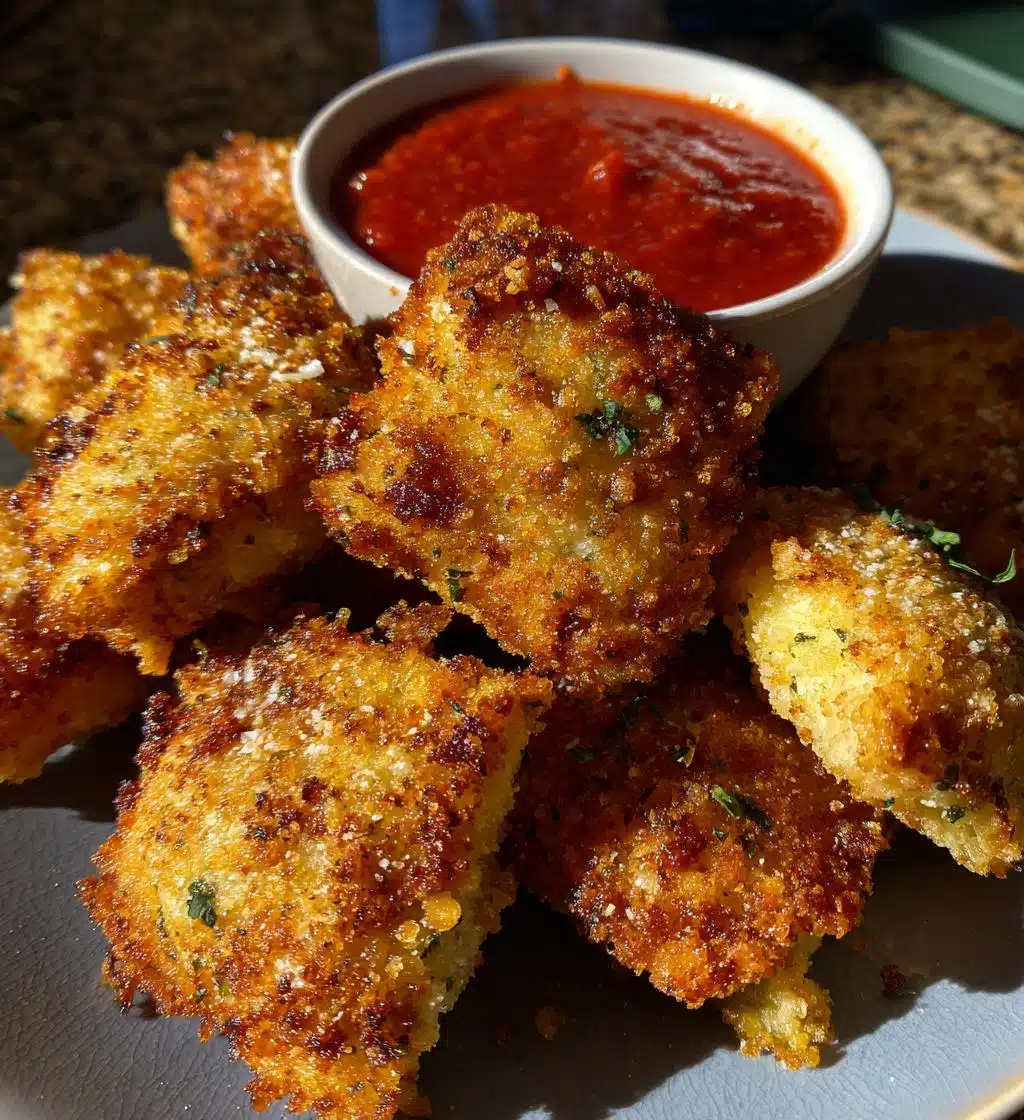 air fryer ravioli crispy appetizer recipe - detail 1