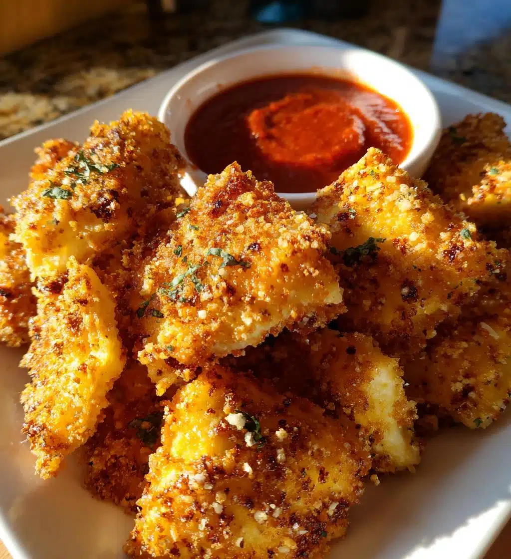 air fryer ravioli crispy appetizer recipe