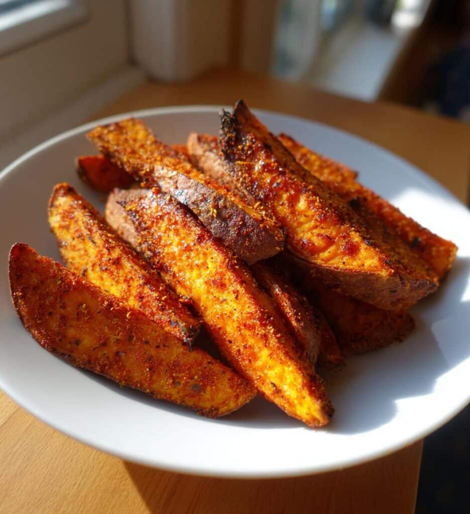air fryer sweet potato wedges