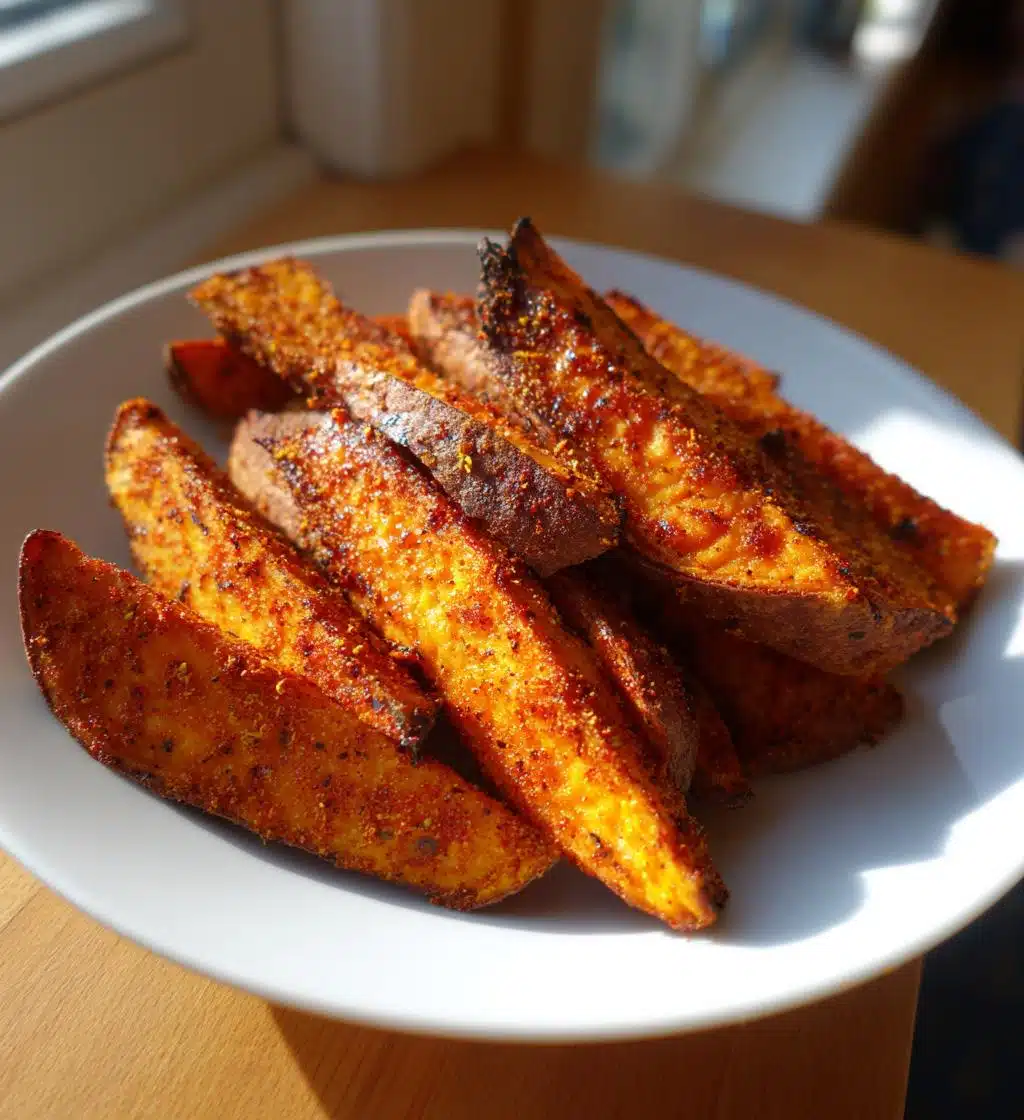 air fryer sweet potato wedges