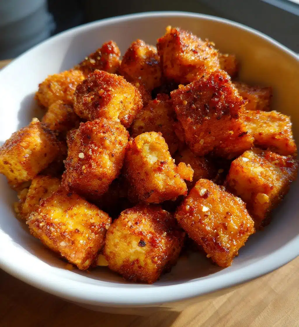air fryer tofu - detail 1