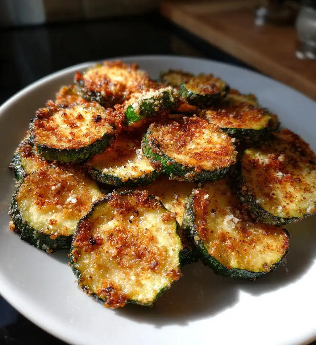 air fryer zucchini chips - detail 1